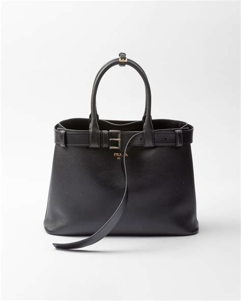 borsa prada buckle|prada leather buckle bag.